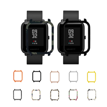 Capa colorida para smartwatch xiaomi, amazfit bip bit lite, capa protetora de moldura colorida, pc, case para smart watch 2024 - compre barato