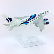 14CM 1:400 Airbus A380-800 model Malaysia airplane with base alloy aircraft plane collectible display toy model collection 2024 - buy cheap