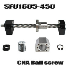 Ballscrew 450mm SFU1605 rolled ball screw C7 with end machined +1605 ball nut + nut housing+BK/BF12 end support + coupler RM1605 2024 - buy cheap