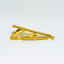 Men's Novelty Metal 5 cm gold color & silver Tie Bar Tie Clip AK-47 Gun Necktie Clamp Clasp Wedding Business Favor Gifts for Him 2024 - buy cheap