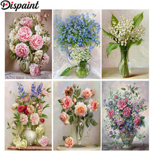 Dispaint Full cuadrado/redondo taladro 5D DIY diamante pintura "paisaje de flores" 3D bordado punto de cruz 5D hogar Decoración regalo 2024 - compra barato