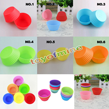 2pcs Soft Silicone Ice Muffin Cake Chocolate Liner Cupcake Baking Cup Mold Home  Long longevity 7cm 2024 - buy cheap