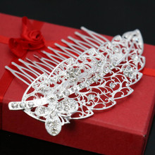 Crystal Hairpin Leaves Hair Comb High-quality Hair Clips Wedding Bride Decoration Fashion Female Jewelry For Women Accessories 2024 - buy cheap