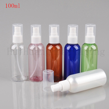 50pc 100ml empty clear pink brown fine mist spray pump bottle plastic,good sprayer PET bottles perfume travel liquid bottle 2024 - buy cheap