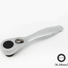 Mini chave de catraca com dois sentidos, chave de bolso magnética de 72 dentes com 1/4 ", 6.35mm e 72 dentes 2024 - compre barato