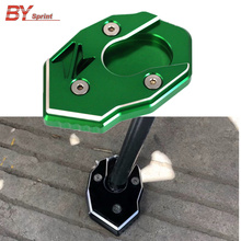 Motorcycle CNC Side Stand Enlarger Kickstand Extension Pad Plate For Kawasaki Z250 Z300 Z800 Z1000 SX ZX10R ER6N NINJA650 2024 - buy cheap
