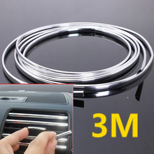 3Metres x 6MM Chrome Moulding Trim Strip Car Door Edge Scratch Protector Cover MOULDING "U" STYLE 2024 - buy cheap