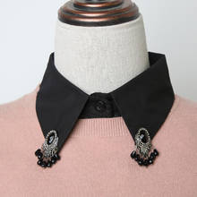 Decorative necktie Autumn fish shirt fake wings women fashion collar sweater Half-neck tassel geometry false collar drop retro 2024 - buy cheap