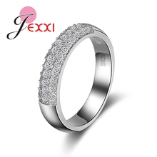 Luxury Austrian Zircon Wedding Band For Women Eternity Ring 925 Sterling Silver Wholesale Jewelry Supplier Price 2024 - buy cheap