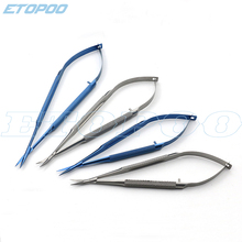 Microscopic instruments 12.5 cm micro scissors, Conjunctiva Toothed, Forceps Probes,Hooks ,Spatulas, Speculums tweezers 2024 - buy cheap