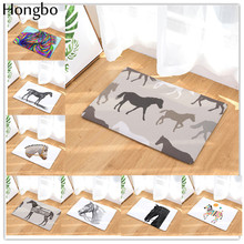 Hongbo New Welcome Mats Styles Horse Print Doormats Bathroom Kitchen Carpet Home Floor Mats Living Room Anti-Slip Rug 40X60 50X8 2024 - buy cheap