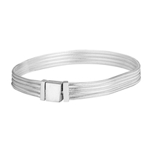 Ckk pulseira bracelete feminina multi cobra, bracelete com corrente, de prata esterlina 925 2024 - compre barato