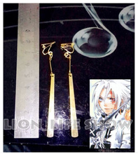 Biamoxer-pendiente con colgante de oreja de andador Allen, accesorio de Cosplay, Anime D.Gray-man 2024 - compra barato