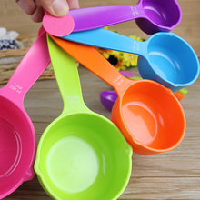 5Pc/Lot Practical Measuring Spoons Creative Cute Colorful Plastic Kitchen Cake Baking Multifunctional Measuring Tools 30-250ML 2024 - buy cheap
