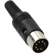 50 pcs  Black Plastic Housing 7 Pin DIN Male Solder Audio Video AV Connector Adapter High Quality 2024 - buy cheap