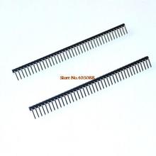 Best price!! 200pcs/lot 2.54mm Single Row Male 1X40 RIGHT ANGLE Pin Header Strip 2024 - buy cheap