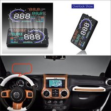 For Jeep Wrangler JK 2014 2015 2016 2017 2018 OBD HUD Car Head Up Display Driving Screen Projector Reflecting Windshield 2024 - buy cheap