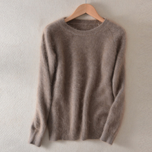 Cashmere sweater 2019 female new spring round neck sweater Slim wild pullover fashion solid color cashmere bottoming shirt 2024 - buy cheap