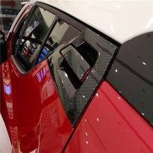 Protetor de porta de carro em fibra de carbono abs para toyota strass acessórios de decoração para porta de carro modelo 2017 a 2020 2024 - compre barato