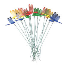 10Pcs/lot Artificial Dragonfly Butterflies Garden Decoration Outdoor 3D Simulation Dragonfly Stakes Yard Plant Lawn Decor Stick 2024 - buy cheap