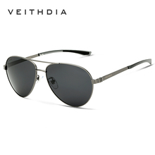 Veithdia óculos de sol polarizado masculino, óculos polarizado de alumínio e magnésio com lente espelhada uv400 2024 - compre barato