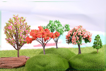 Mini decoração de jardim das fadas árvores em miniatura, artesanato com resina de micro paisagem, bonsai, estatueta de terrário de jardim, acessórios de jardim 2024 - compre barato