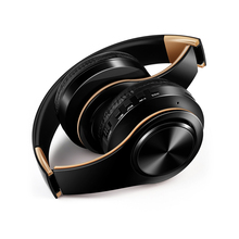 Fone de ouvido sem fio dourado para homens, headset estéreo bluetooth com microfone embutido com conector de 3.5mm para xiaomi, samsung, iphone 2024 - compre barato