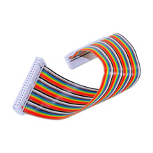 GPIO цветной 40P Радужный плоский кабель для DIY Raspberry Pi B + 2024 - купить недорого