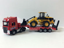 1:50 Scale Die-Cast Toy Model Engineering Vehicles Low Loader With Truck 2024 - buy cheap
