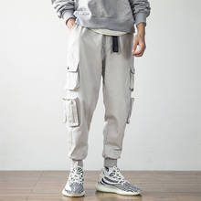 2019 Cool Men Hip Hop Streetwear Fashion Cotton Cargo Pant Multi Pocket Casual Pants Male Harem Trousers Jogger Sweatpants Mens 2024 - buy cheap