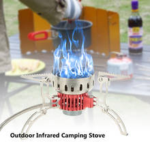 3500W Mini Outdoor Stove Ultralight Infrared Camping Stove Portable Furnace Collapsible Windproof Gas Stove for Cookout Picnic 2024 - buy cheap