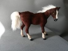 Juguete de la vida real modelo de caballo marrón oscuro alrededor de 12x10 cm polietileno y pieles caballo modelo decoración del hogar Accesorios ¡de juguete de regalo de d0146 2024 - compra barato