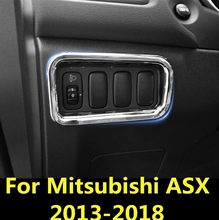 Для Mitsubishi ASX 2013-2018 Бесплатная доставка Хромированная Внутренняя регулировка фары отделка интерьера авто аксессуары 2024 - купить недорого