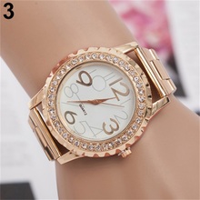 Fashion Ladies Watches Crystal Rhinestone Alloy Stainless Steel Analog Quartz Women Men Casual Relogio Wrist Watch reloj mujer 2024 - buy cheap