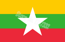 Bandera Nacional de Asia de Myanmar en todo el mundo productos de venta caliente 3X5FT 150X90CM Banner de latón agujeros de metal 2024 - compra barato