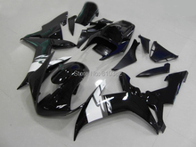 Personalizado Motocicleta kit Carenagem para YZFR1 02 03 YZF R1 2002 2003 yzfr1 YZF1000 Famoso gloss Fairings ABS preto definir + 7 presentes YM30 2024 - compre barato