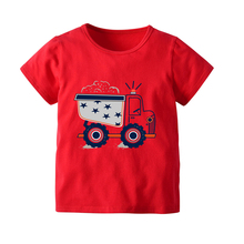 new Summer Baby kids Boys T-Shirt Cotton Short Sleeve T-Shirt Tops Tees truck car cartoon Baby Children Clothing 2024 - buy cheap