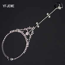 YFJEWE New hot sell gold Color Austrian crystal brand jewelry Multi-chain rhinestone bracelet women wedding Jewellry #B111 2024 - buy cheap