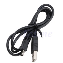 Черный USB 2,0 кабель-переходник A-Mini 5 Pin B для зарядки и синхронизации данных, 1 шт. 2024 - купить недорого
