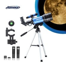 AOMEKIE 70300 Telescope for Beginner with Tripod Phone Adapter 1.5X Erecting Eyepiece 3X Barlow Lens for Moon Watching Kids Gift 2024 - buy cheap