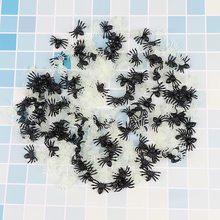 50/100/200Pcs Plastic Small Fake Spider Halloween Pranks Joking Toys Novelty Realistic Props Halloween Decorative Spiders Toys 2024 - buy cheap