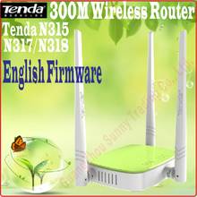 English-Firmware Tenda N315 N317 N318 300Mbps Wireless Router Wifi Repeater Expander, 3* 5dBi Antennas, 11bgn N300 AP Router 2024 - buy cheap