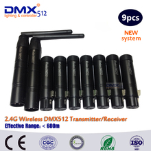 DHL COLORNIE 9PCS DMX CONTROLLER Xlr 3-Pin Dmx 512 Wireless Dmx Receiver 2.4g Dfi Led Lighting led wireless dmx 2024 - buy cheap
