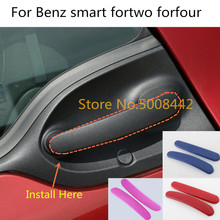 For Benz smart fortwo forfour 2015 2016 2017 2018 Car stick frame lamp trim door handle hand armrest handrail panel hoods 2pcs 2024 - buy cheap