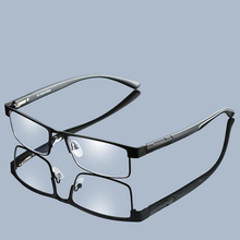 High Quality Men Titanium alloy Eyeglasses Non spherical full metal Coated lens reading glasses+1.0 +1.5 +2.0 +2.5 +3.0 +3.5+4.0 2024 - buy cheap