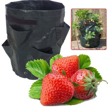 Bolsas de tela de fieltro para cultivo de flores, bolsas para cultivo de fresas y verduras, cubos de patatas, bolsas de jardineras para suministros de jardín 2024 - compra barato