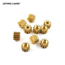 122A 0.5M Copper Gear 12 Tooth Hole 2MM ( 1.97MM ) Motor Gearbox Gears Toy Model Pinion 10pcs/lot 2024 - buy cheap