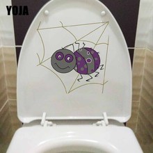 YOJA 23X23CM Cartoon Living Room Home Decor Toilet Decal Wall Sticker Hand Painted Animal Spiders T5-1165 2024 - buy cheap