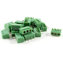 20 Pcs 3 Pin 5mm Pitch PCB Mount Screw Terminal Block AC 250V 8A 2024 - buy cheap