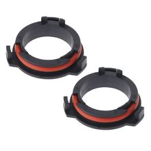 2 pçs modelo de carro led farol lâmpadas titular adaptador base da lâmpada led kit farol dianteiro h7 adaptador para opel astra g honda CR-V mazda 2024 - compre barato